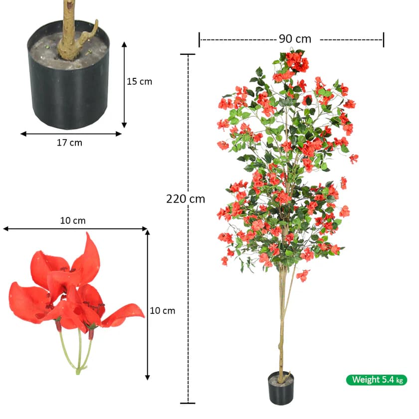 Artificial Bougainvillea Tree- 220 CM Tall — photo 2 | Planto.ae UAE