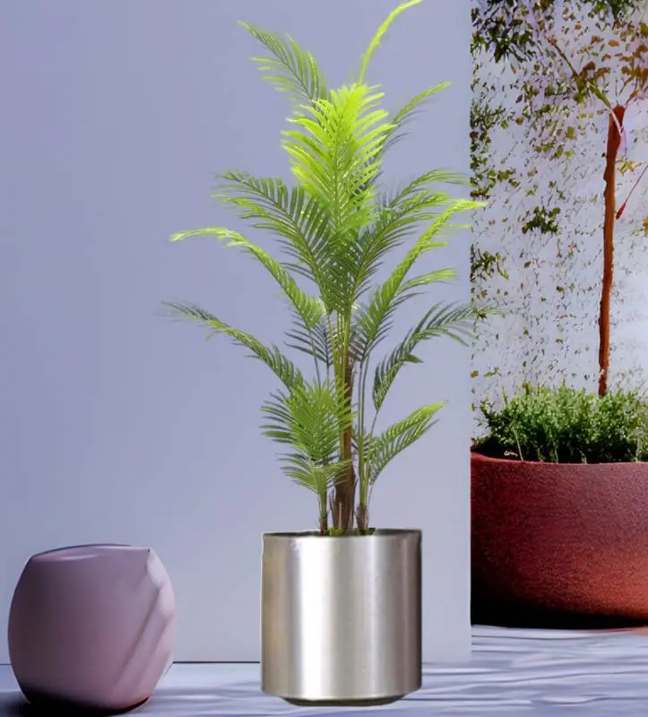 Artifiial Palm In Metal Pot — photo 2 | Planto.ae UAE