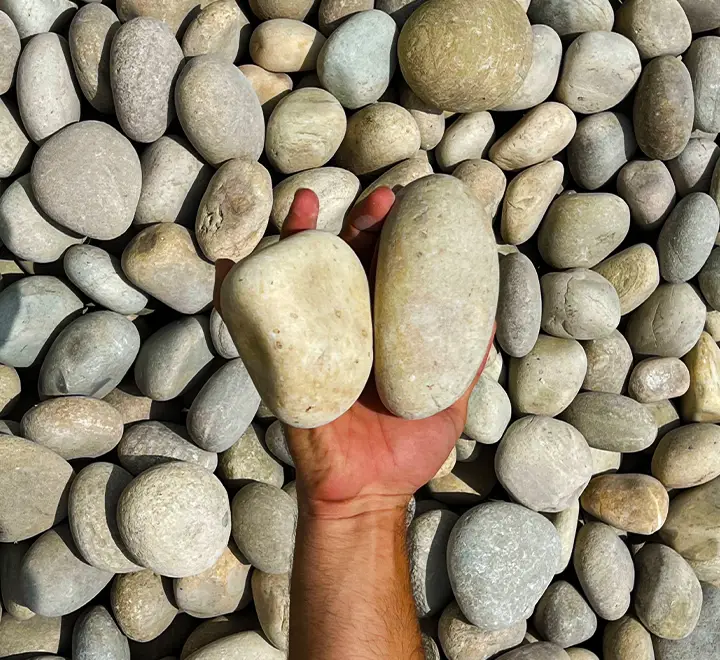 River Pebbles “Natural Garden Material” — Decore And Stones for Dubai & UAE delivery | Planto.ae