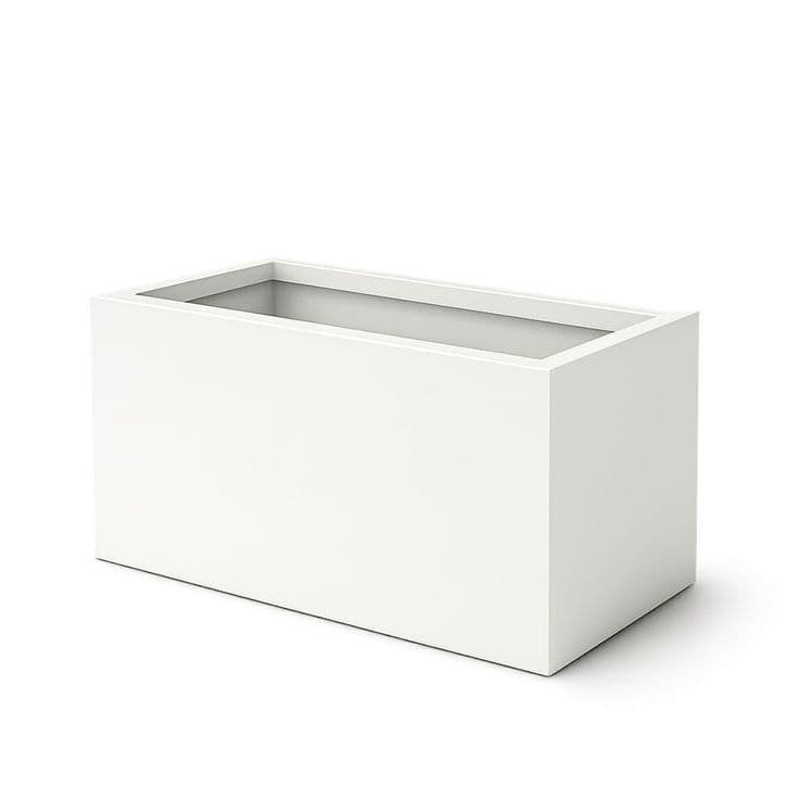 Peace Lilly In White Box Planter. — photo 2 | Planto.ae UAE