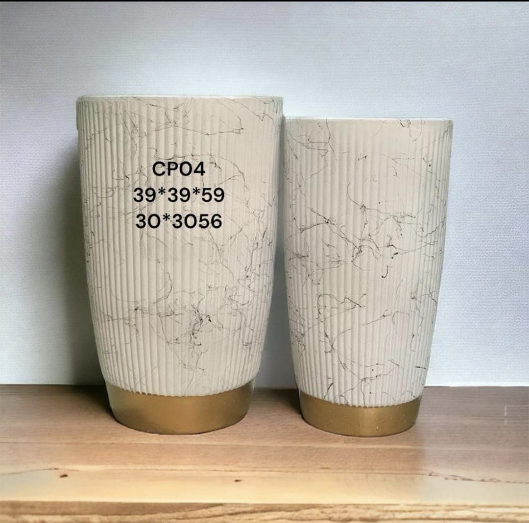 Set Of 2 Ceramic Pots — Pots And Planters for Dubai & UAE delivery | Planto.ae
