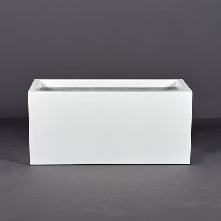 White Fiber Box — Pots And Planters for Dubai & UAE delivery | Planto.ae